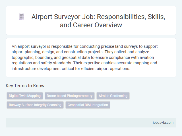 Airport Surveyor Job: Responsibilities, Skills, and Career Overview