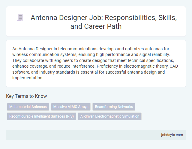 Antenna Designer Job: Responsibilities, Skills, and Career Path