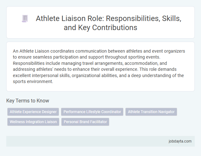 Athlete Liaison Role: Responsibilities, Skills, and Key Contributions