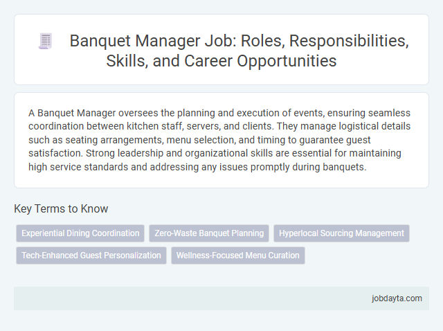 Banquet Manager Job: Roles, Responsibilities, Skills, and Career Opportunities