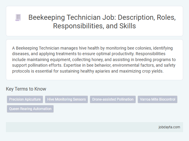 Beekeeping Technician Job: Description, Roles, Responsibilities, and Skills