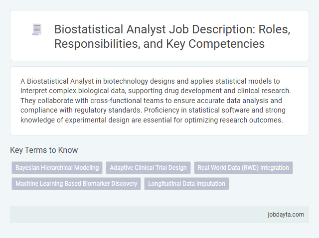 Biostatistical Analyst Job Description: Roles, Responsibilities, and Key Competencies