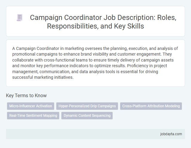 Campaign Coordinator Job Description: Roles, Responsibilities, and Key Skills