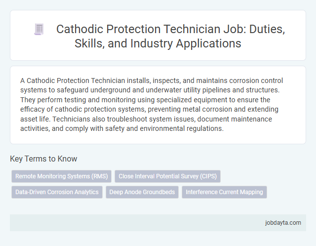 Cathodic Protection Technician Job: Duties, Skills, and Industry Applications