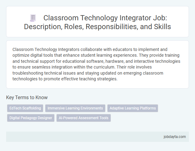 Classroom Technology Integrator Job: Description, Roles, Responsibilities, and Skills