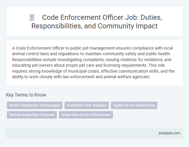 Code Enforcement Officer Job: Duties, Responsibilities, and Community Impact