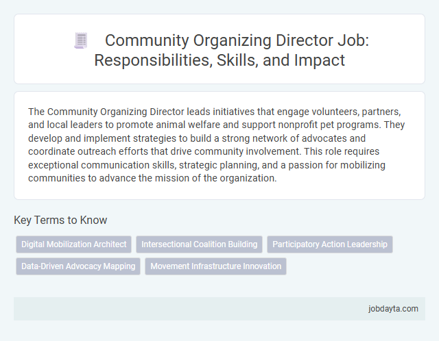 Community Organizing Director Job: Responsibilities, Skills, and Impact