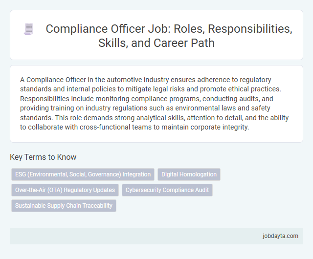 Compliance Officer Job: Roles, Responsibilities, Skills, and Career Path