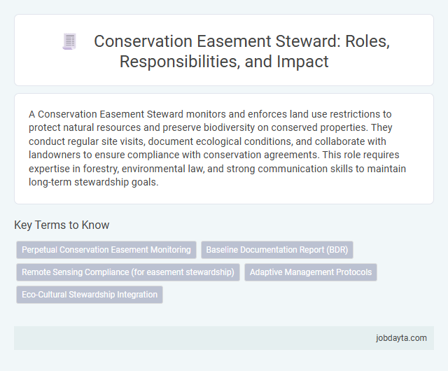 Conservation Easement Steward: Roles, Responsibilities, and Impact