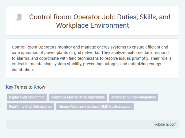 Control Room Operator Job: Duties, Skills, and Workplace Environment