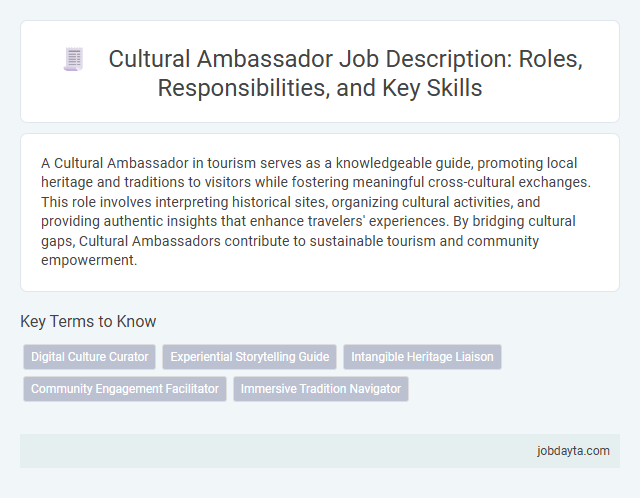 Cultural Ambassador Job Description: Roles, Responsibilities, and Key Skills