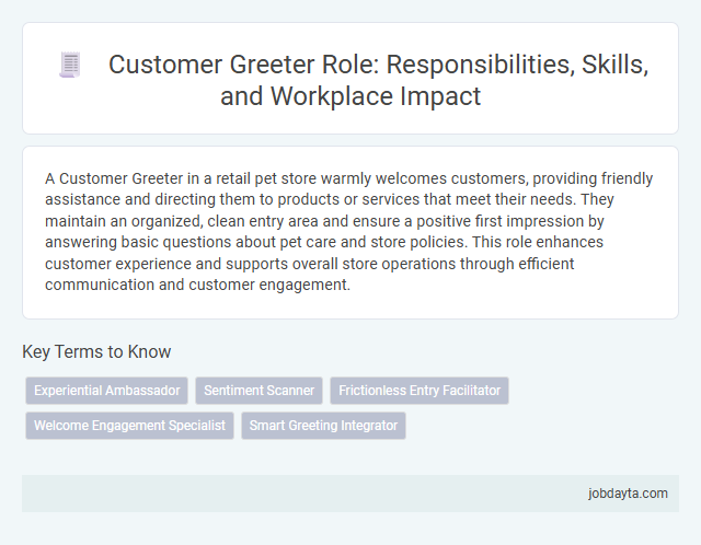 Customer Greeter Role: Responsibilities, Skills, and Workplace Impact