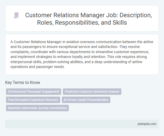 Customer Relations Manager Job: Description, Roles, Responsibilities, and Skills