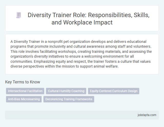 Diversity Trainer Role: Responsibilities, Skills, and Workplace Impact