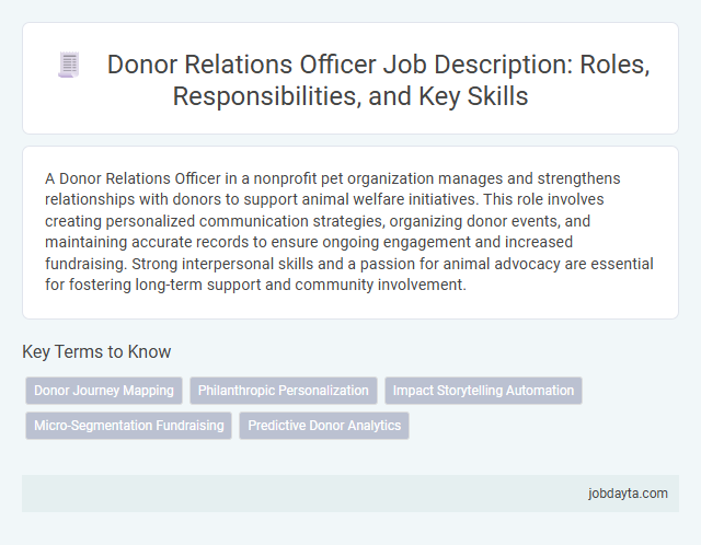 Donor Relations Officer Job Description: Roles, Responsibilities, and Key Skills