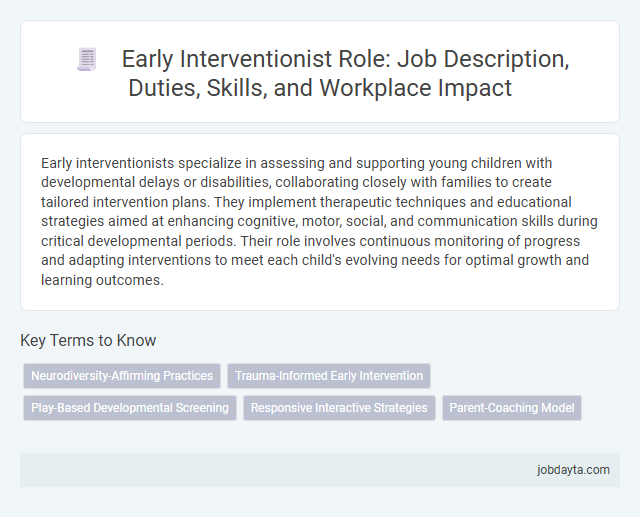 Early Interventionist Role: Job Description, Duties, Skills, and Workplace Impact