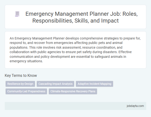 Emergency Management Planner Job: Roles, Responsibilities, Skills, and Impact