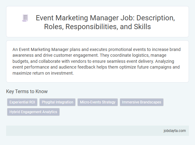 Event Marketing Manager Job: Description, Roles, Responsibilities, and Skills