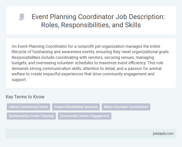 Event Planning Coordinator Job Description: Roles, Responsibilities, and Skills