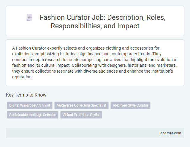 Fashion Curator Job: Description, Roles, Responsibilities, and Impact