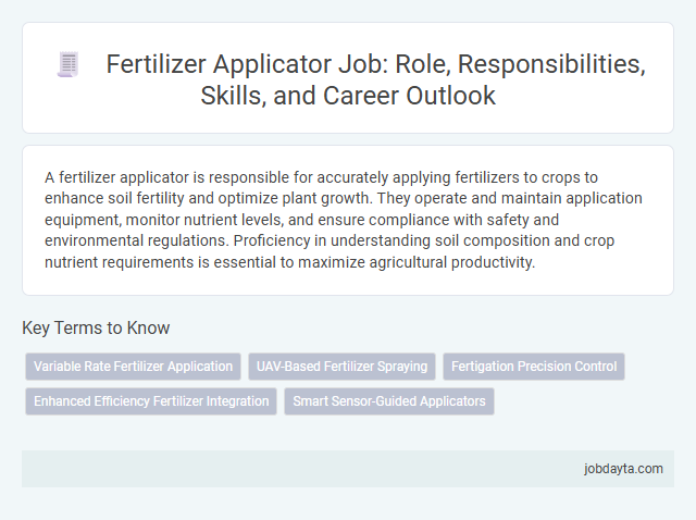 Fertilizer Applicator Job: Role, Responsibilities, Skills, and Career Outlook