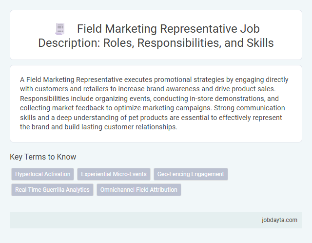 Field Marketing Representative Job Description: Roles, Responsibilities, and Skills