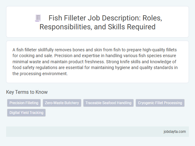 Fish Filleter Job Description: Roles, Responsibilities, and Skills Required