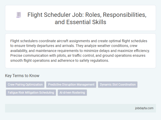 Flight Scheduler Job: Roles, Responsibilities, and Essential Skills