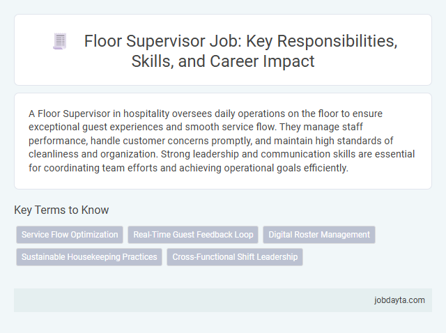 Floor Supervisor Job: Key Responsibilities, Skills, and Career Impact