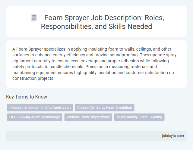 Foam Sprayer Job Description: Roles, Responsibilities, and Skills Needed