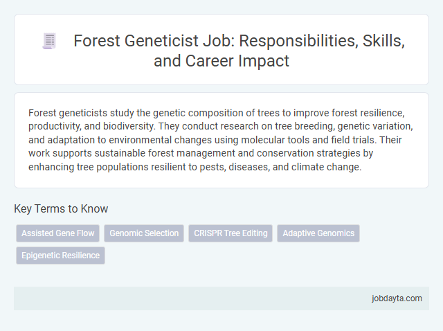 Forest Geneticist Job: Responsibilities, Skills, and Career Impact