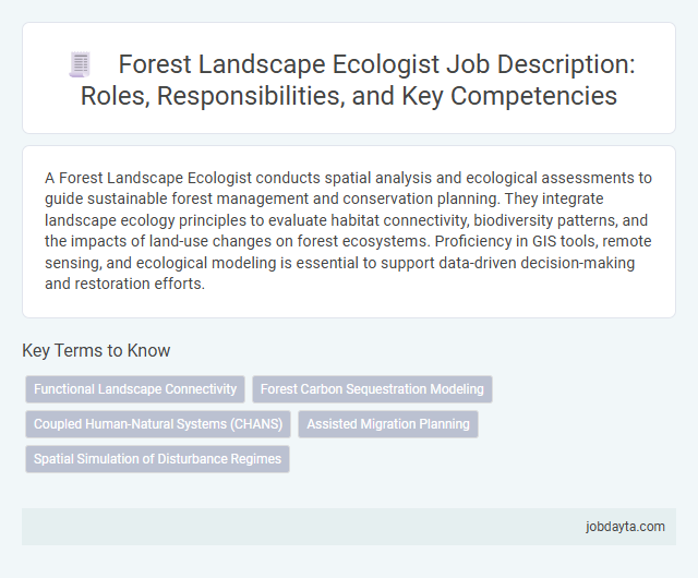 Forest Landscape Ecologist Job Description: Roles, Responsibilities, and Key Competencies