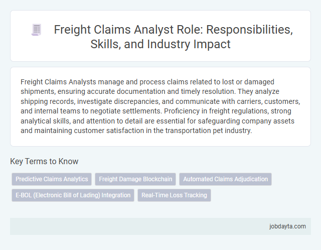 Freight Claims Analyst Role: Responsibilities, Skills, and Industry Impact