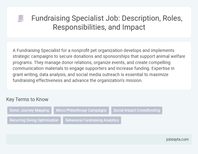 Fundraising Specialist Job: Description, Roles, Responsibilities, and Impact