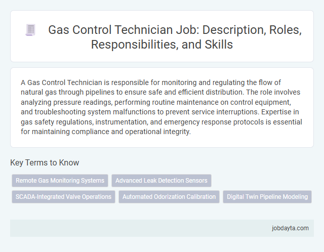 Gas Control Technician Job: Description, Roles, Responsibilities, and Skills