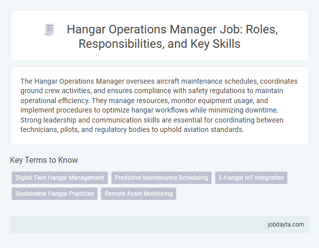Hangar Operations Manager Job: Roles, Responsibilities, and Key Skills