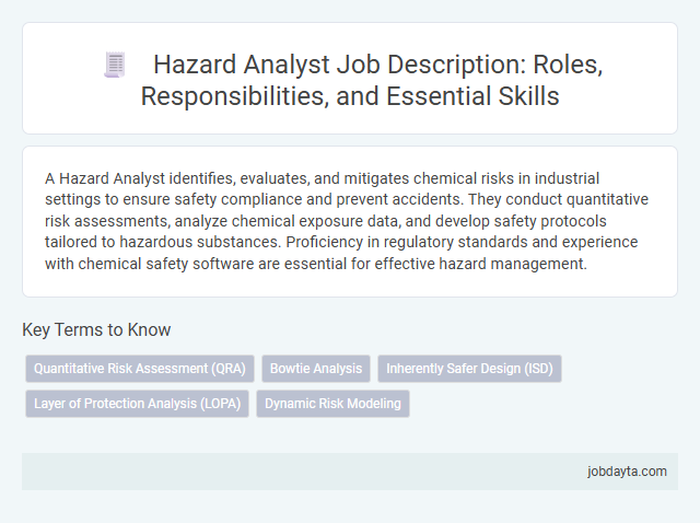 Hazard Analyst Job Description: Roles, Responsibilities, and Essential Skills