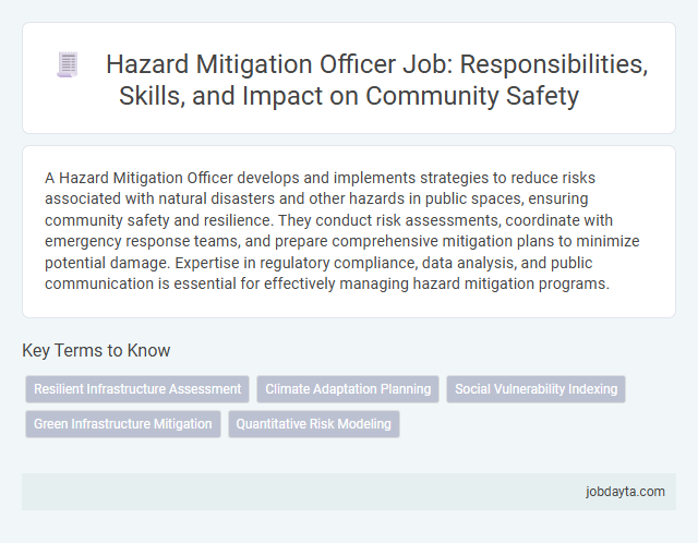 Hazard Mitigation Officer Job: Responsibilities, Skills, and Impact on Community Safety