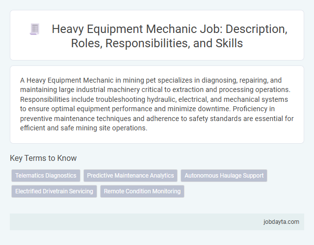 Heavy Equipment Mechanic Job: Description, Roles, Responsibilities, and Skills