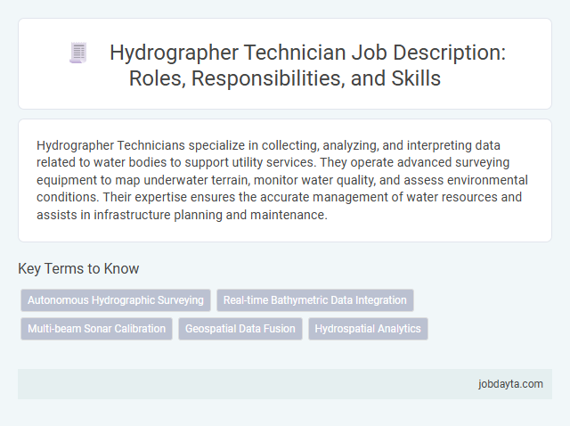 Hydrographer Technician Job Description: Roles, Responsibilities, and Skills