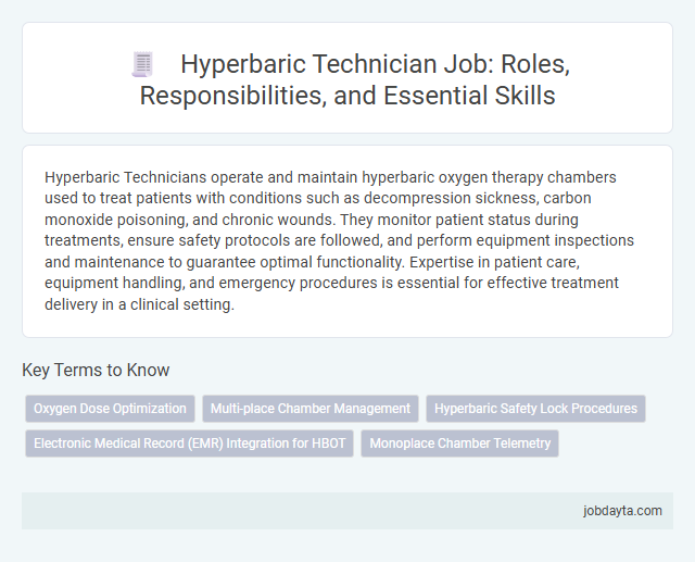 Hyperbaric Technician Job: Roles, Responsibilities, and Essential Skills