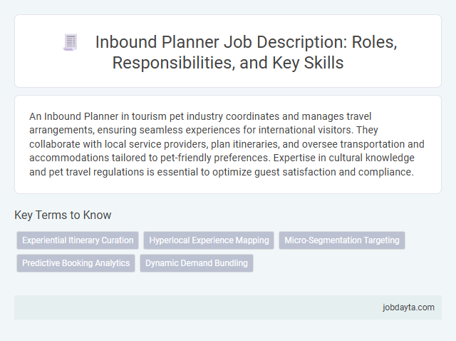 Inbound Planner Job Description: Roles, Responsibilities, and Key Skills