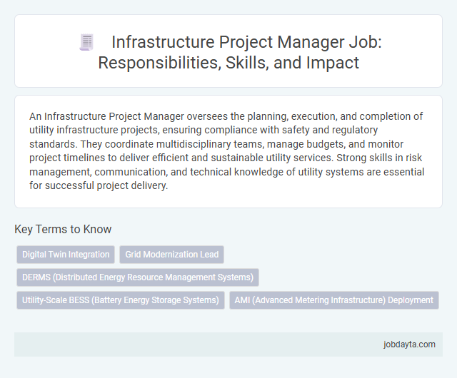 Infrastructure Project Manager Job: Responsibilities, Skills, and Impact