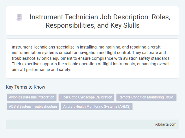 Instrument Technician Job Description: Roles, Responsibilities, and Key Skills
