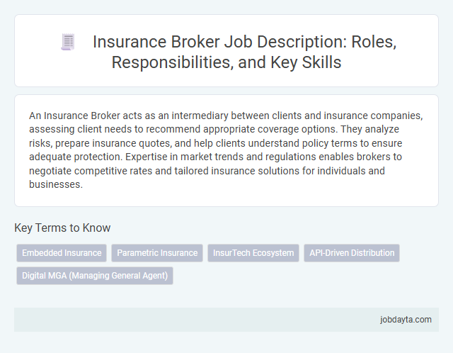 Insurance Broker Job Description: Roles, Responsibilities, and Key Skills