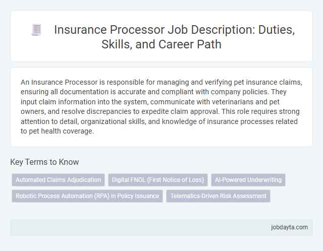 Insurance Processor Job Description: Duties, Skills, and Career Path