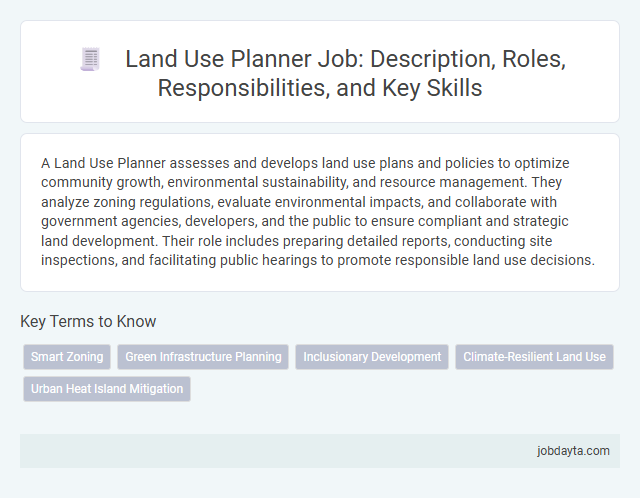 Land Use Planner Job: Description, Roles, Responsibilities, and Key Skills