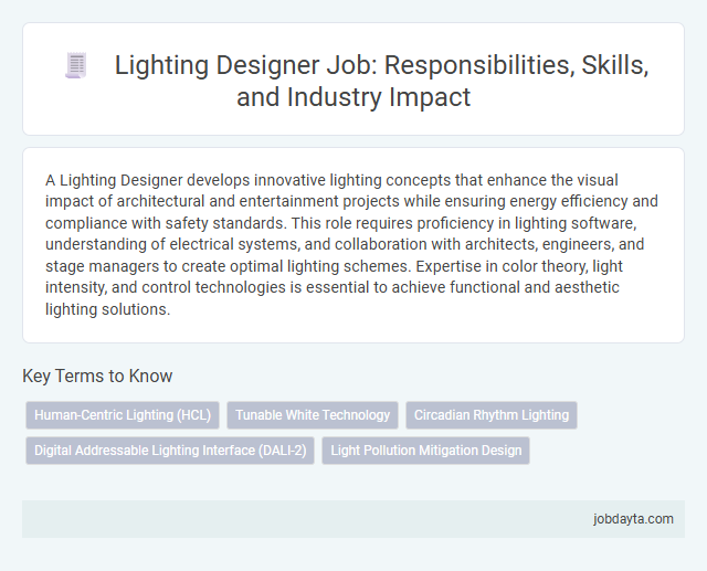 Lighting Designer Job: Responsibilities, Skills, and Industry Impact