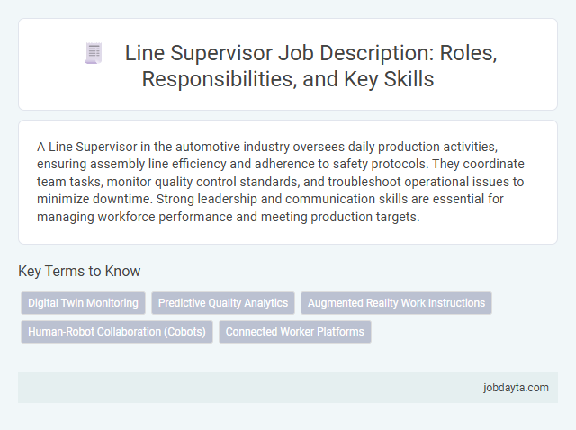 Line Supervisor Job Description: Roles, Responsibilities, and Key Skills