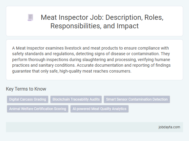 Meat Inspector Job: Description, Roles, Responsibilities, and Impact